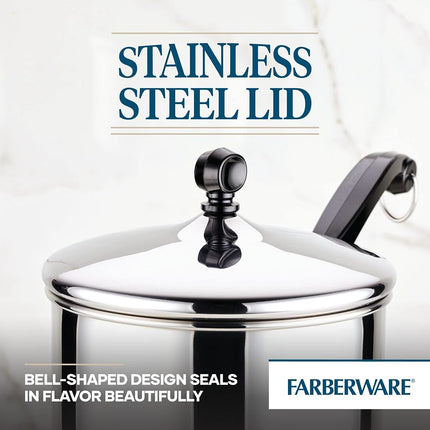 Farberware Classic Stainless Steel 3-Quart Covered Saucepan