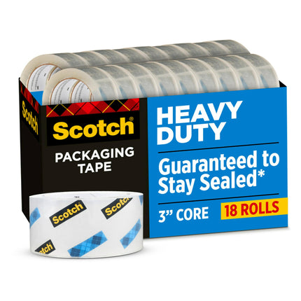 3M 3850 Heavy Duty Packaging Tape Cabinet Pack, 1.