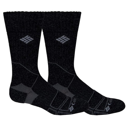 Columbia Men's Medium Weight Hike Crew Socks, Grey