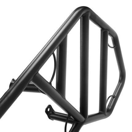 ALMULOO Parrilla trasera para cuatrimoto compatible con Can-Am Renegade 2007-2023 Todos los modelos Parrilla de acero Negro electroforesis