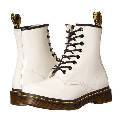 Dr. Marten's Original 1460 Patent, Women's Boots, White Patent, 3 UK(36 EU)