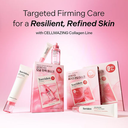 Torriden CELLMAZING Collagen Cream 60ml (2.02 fl.oz.) | 5D Collagen Complex, Peptide | Firming & Enhancing Skin Texture | For Sensitive & Dry Skin | Vegan | Korean Skincare