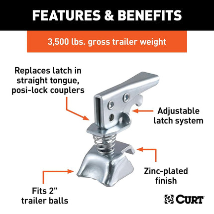 CURT 25194 Posi-Lock Coupler Replacement Latch