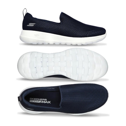 Skechers Women's Go Walk Joy Trainers, Navy Textile/White Trim, 7 UK