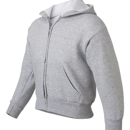 Hanes Big Boys' Eco Smart Fleece Zip Hood, Light Steel, X-Large