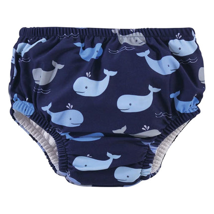 Hudson Baby Unisex Swim Diapers, Whales, 4 Toddler