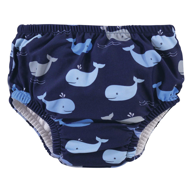 Hudson Baby Unisex Swim Diapers, Whales, 4 Toddler