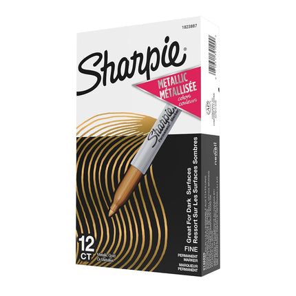 Sharpie Metallic Permanent Markers, Fine Point, Go