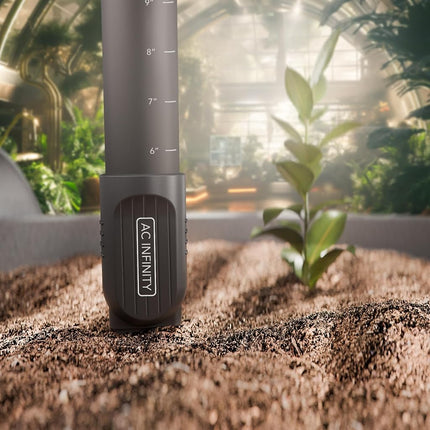 AC Infinity Soil Sensor Probe Exclusively for AI Controllers, Monitor Moisture & Saturation for Gardens, Grow Tents, Grow Spaces, Detachable Stem, IP67 Seal Protection