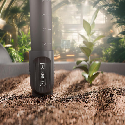 Sonda de sensor de tierra AC Infinity exclusivamente para controladores de IA, monitoriza la humedad y la saturación para jardines, carpas de cultivo, espacios de cultivo, tallo desmontable, protección de sellado IP67