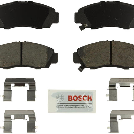 BOSCH BE1506H Blue Ceramic Disc Brake Pad Set With Hardware - Compatible With Select Acura TSX; Honda Accord; FRONT