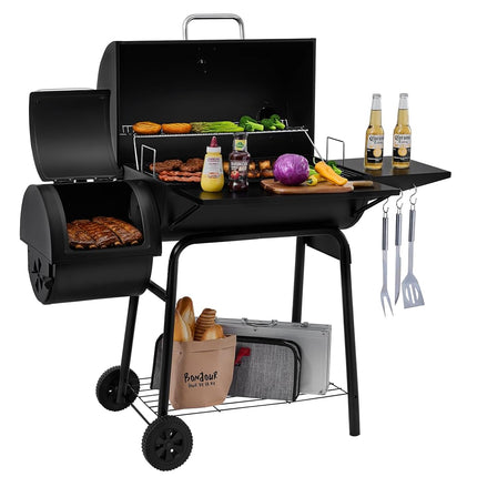 Royal Gourmet BBQ Charcoal Grill and Offset Smoker