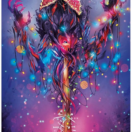 Buffalo Games – Stranger Things Demogorgon Lights 500 Piece Jigsaw Puzzle Colorful Puzzle for Adults – Precision-Cut Pieces, Beautiful Artwork, and Hours of Relaxing Fun