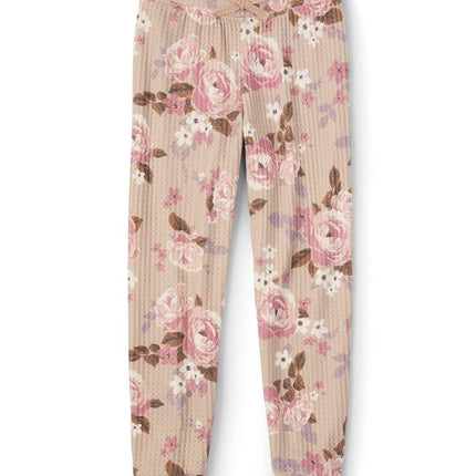 Pantalones de chándal cómodos de The Children's Place para niña, Latte, Pequeña