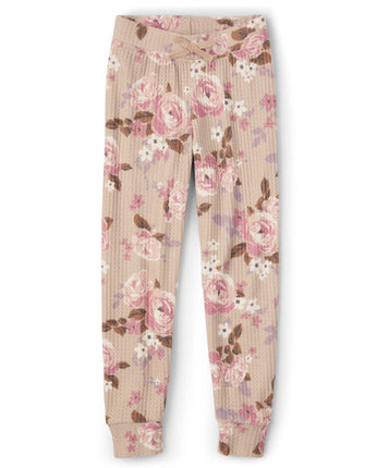 The Children's Place Girls' Cozy Sweatpants, Latte