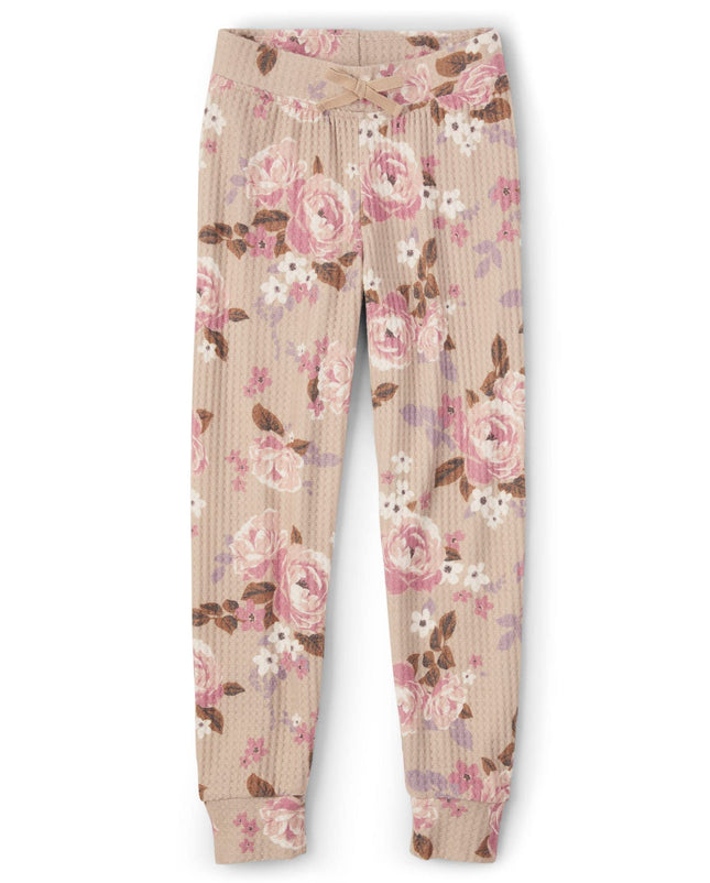 The Children's Place Girls' Cozy Sweatpants, Latte