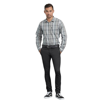 Dickies Pantalón de hombre, corte skinny recto, negro, 38W 30L UK