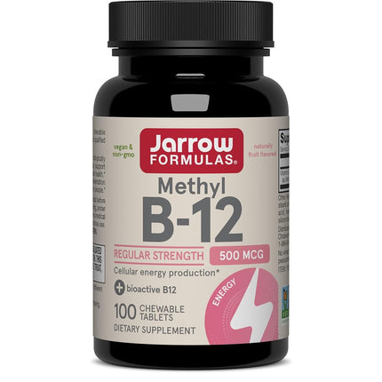 Jarrow Formulas Methyl B-12 500 mcg, Supports Brai