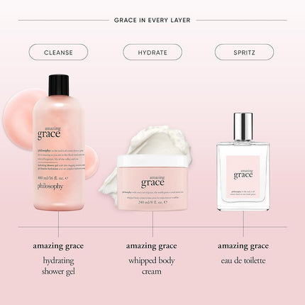 Philosophy Amazing Grace Whipped Body Creme for Women - 8 oz., 340.19 grams