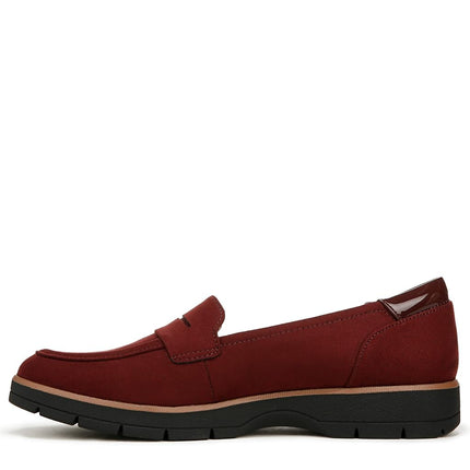 Dr. Scholl's Shoes Women's Nice Day Loafer, Cali Wine Microfiber, 8 UK
