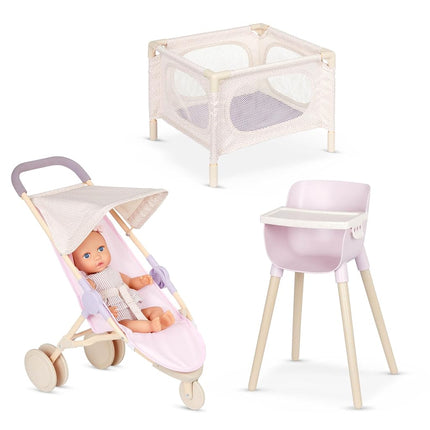 LullaBaby Baby Doll Nursery Playset with 14-Inch D