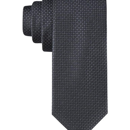 Calvin Klein Men’s Black Solid and Pattern Necktie