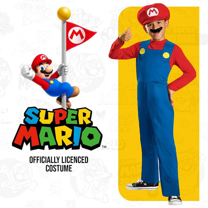 Nintendo Super Mario Brothers Mario Classic Boys Costume, Medium