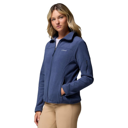 Columbia Women's Fast Trek Jacket, Full Zip Fleece Jacket, Nocturnal, Size XL