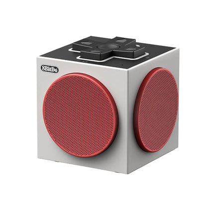 8BitDo Retro Cube 2 Speaker, Portable Bluetooth Speaker with Stereo Sound, Wireless Charging Dock, Bluetooth 5.3/2.4G/Wired USB Connections - N Edition