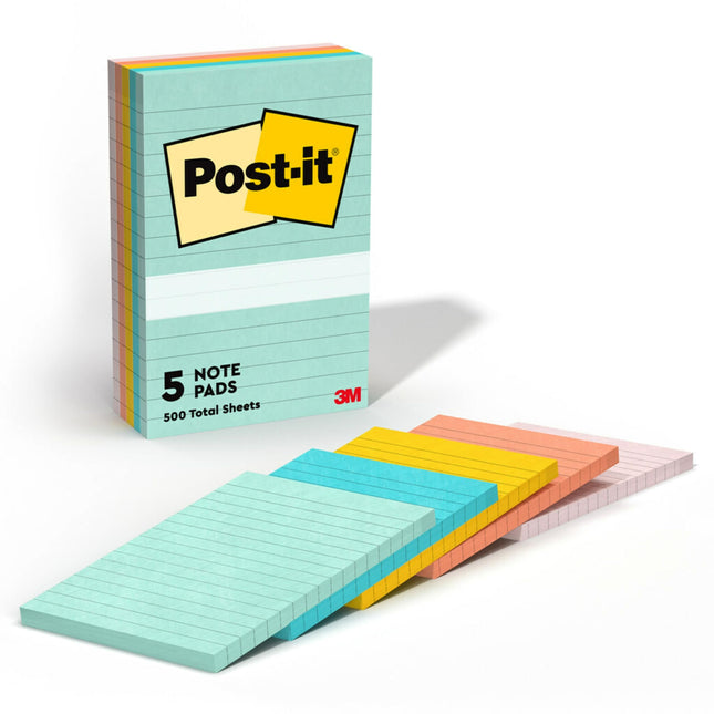 Post-it Notes, 4x6 in, 5 Pads, America's 1 Favorit