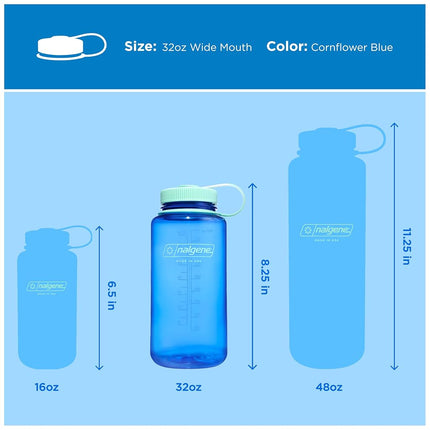 Nalgene Water Bottle 'WH Sustain' – 1 Litre Cornflower