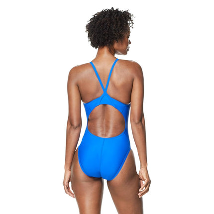 Speedo Women's Swimsuit One Piece Powerflex Flyback Solid Adult Team Colors