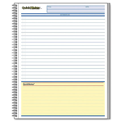 Mead Cambridge Limited Business Notebook, Ruled, Letter, White, 80 Sheets/Pad