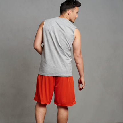 Russell Athletic Men's 9" Mesh Short, Burnt Orange, 4X-Large