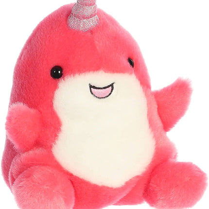 Aurora® Adorable Palm Pals™ Nia Narwhal™ Stuffed Animal - Pocket-Sized Play - Collectable Fun - Pink 5 Inches