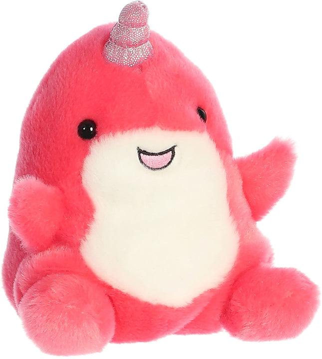 Aurora® Adorable Palm Pals™ Nia Narwhal™ Stuffed Animal - Pocket-Sized Play - Collectable Fun - Pink 5 Inches