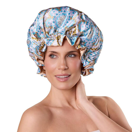Bounce Curl Reversible Satin Hair Bonnet, Satin Ad