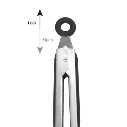 Farberware Classic Nylon Tipped Tongs, Set of 3, Black