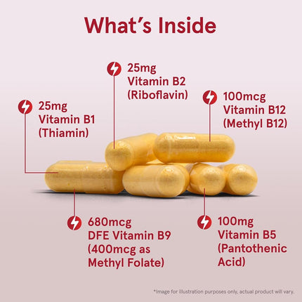Jarrow Formulas B-right Complex, Supports Engery, Brain and Cardiovascular Health, 100 Veggie Caps