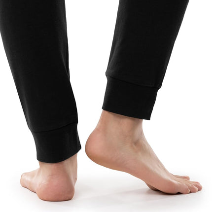Fruit of the Loom Men's Jersey Knit Jogger Sleep Pant (1 and 2 Packs), Black, X-Large Tall