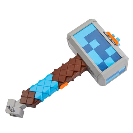 Nerf Minecraft Stormlander Hammer Dart Shooter 3 Dart Shooter Includes 3 Official Nerf Elite Darts Multicoloured
