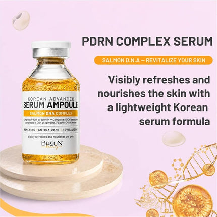 BRÜUN SD - Control Salmon DNA Ampoule - Refreshing and Vitalizing Skin Care Serum 1.18 fl.oz