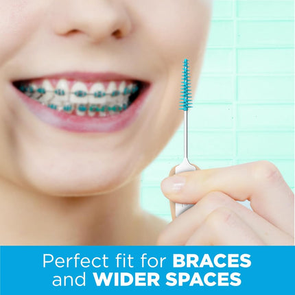Gum Soft-Picks Espacio Ancho, Palillos Dentales Fáciles de Usar para la Limpieza Dental y la Salud de las Encías, con Estuche Portátil Conveniente, Palillos Dentales Recomendados por Dentistas, 100 unidades (Paquete de 3)