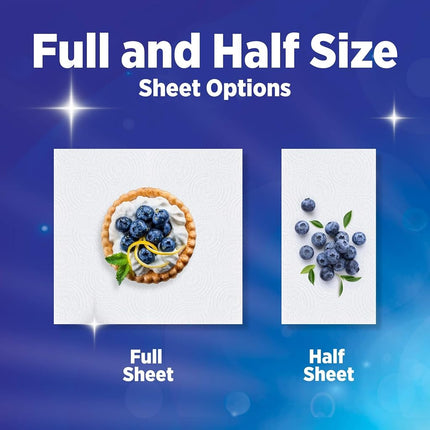 Sparkle Pick-A-Size Paper Towels, 6 Double Rolls = 12 Regular Rolls, Everyday Value Paper Towel with Full and Half Sheets