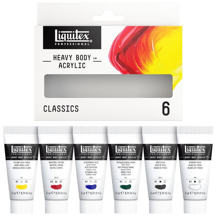 Liquitex Professional Heavy Body Acrylic 6-Pack - Color Set