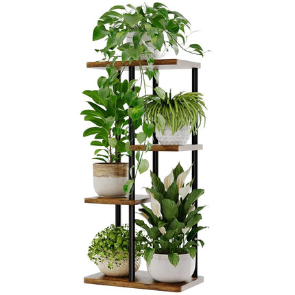 Bamworld Tall Plant Stand Indoor, Metal Plant Shel