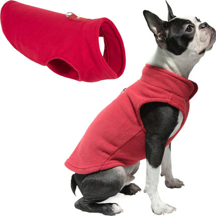 Gooby Fleece Vest, Red, X-Large