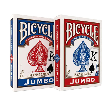 Bicycle Jumbo index Playing Cards, 1 Deck, Red or 