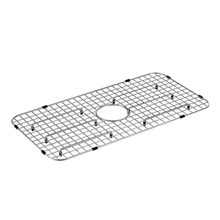 Accesorio para fregadero de rejilla inferior con desagüe central de acero inoxidable de la colección Moen GA719 de 29 x 16 pulgadas, acero inoxidable satinado