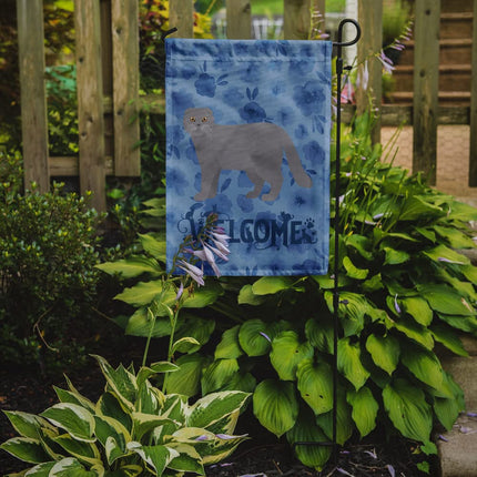 Caroline's Treasures CK4970GF Gato Scottish Fold #1 Bandera de bienvenida Tamaño Jardín, Pequeña, Multicolor